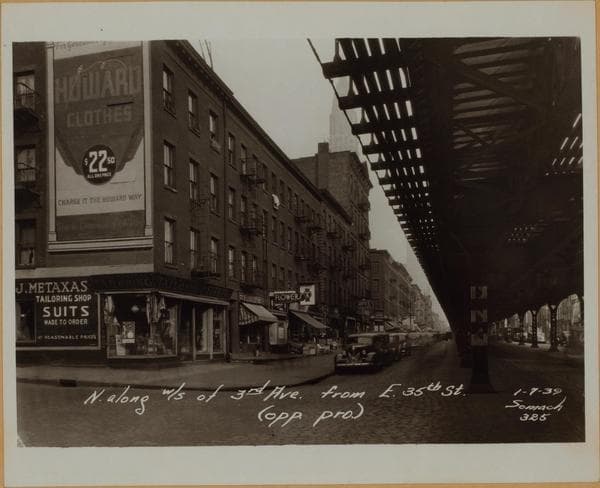 Manhattan: 3rd Avenue - 35th Street (East), 1939