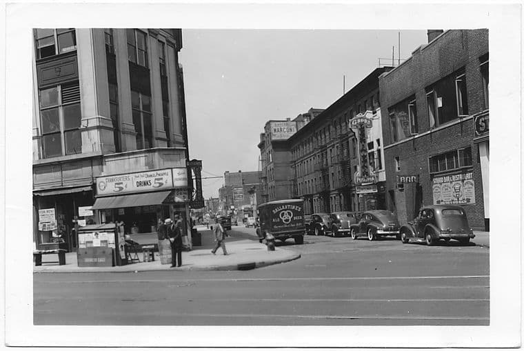 Hudson Avenue at Fulton Street, to North, Brooklyn, 1942-05-13