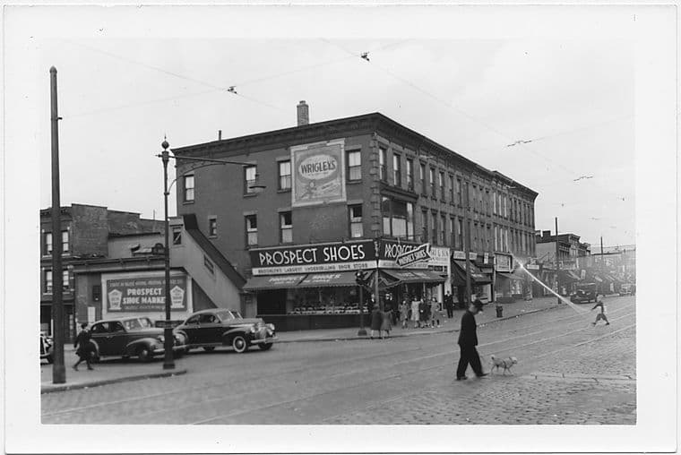 Prospect Avenue at 5th Avenue, to Northwest, Brooklyn, 1941-11-16