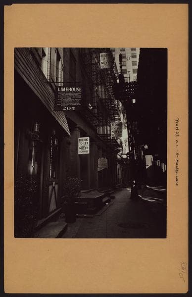 Manhattan: Pearl Street - Maiden Lane, 1938