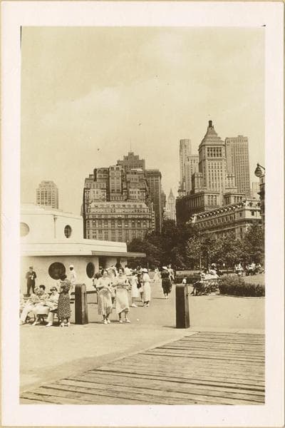 Manhattan: Battery Park new ticket booth., 1936