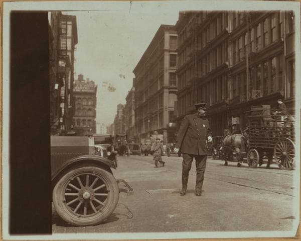 Police activities - Traffic officer., 1925