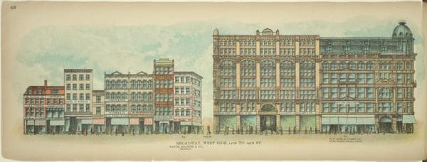 Broadway, West Side. 12th to 14th St., 1899