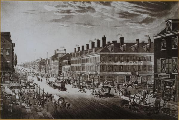 Manhattan: Broadway - Canal Street, 1836