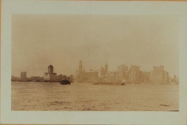 North (Hudson) River - Shore and skyline - Manhattan - Battery - 14th Street., 1925