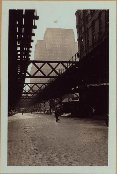 Manhattan: West Broadway - North Moore Street, 1938