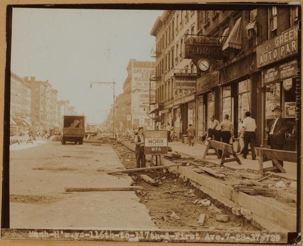 Manhattan: 116th Street (East) - 1st Avenue, 1937