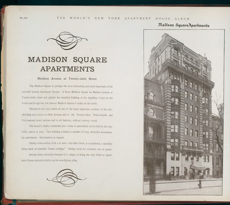 Madison Square Apartments. Madison Avenue at Twenty-sixth Street., 1910-03