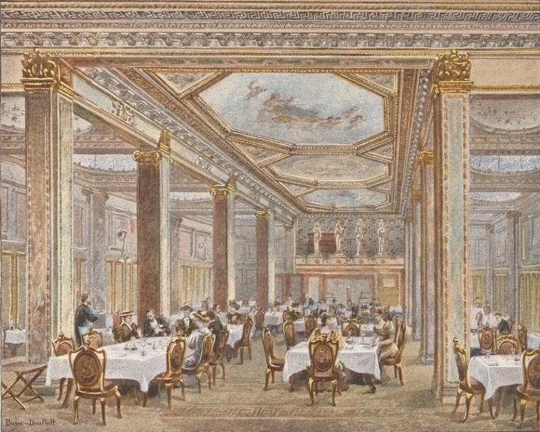 Grand dining room, 1893