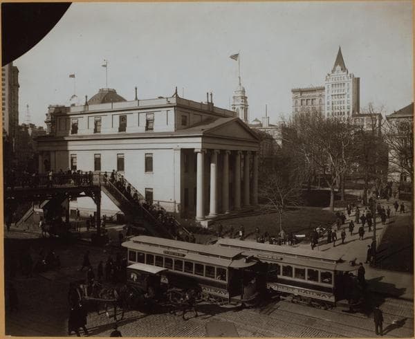 Manhattan: Park Row - Chambers Street, 1900