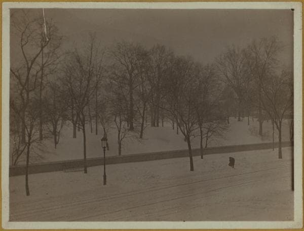 Snowstorms - Near Central Park., 1909