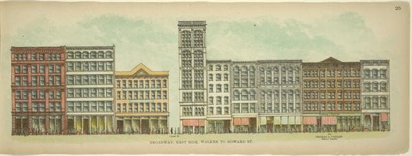 Broadway, East Side. Walker to Howard St., 1899