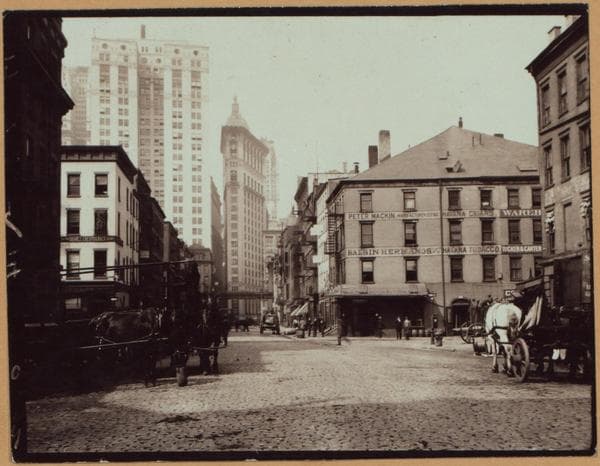 Manhattan: Maiden Lane - Front Street, 1914