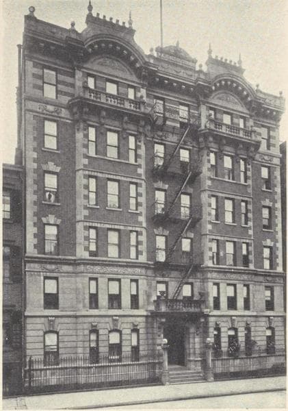 The Washington Square, 82-86 Washington place; Plan of first floor; Plan of upper floors., 1908