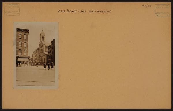 Manhattan: 87th Street (East) - 1st Avenue, 1928
