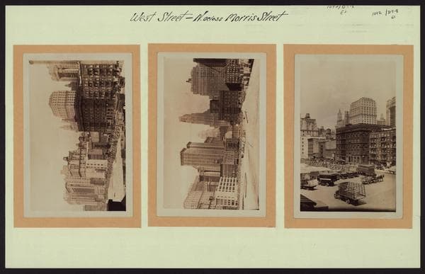 Manhattan: West Street - Morris Street, 1929