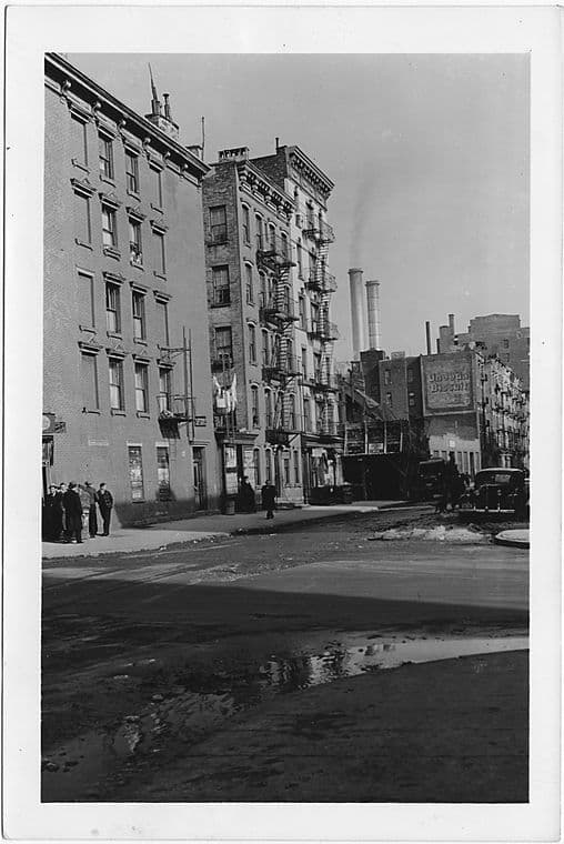 Avenue B at 13th Street, to Northeast, Manhattan, 1939-03-14
