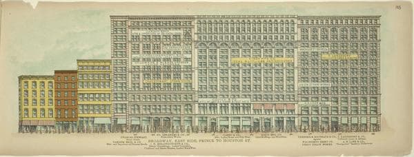 Broadway, East Side. Prince to Houston St., 1899
