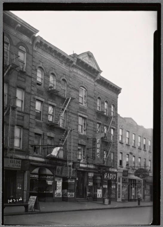 Storefronts: W 4th St.-W. 10th St., Manhattan, 1935