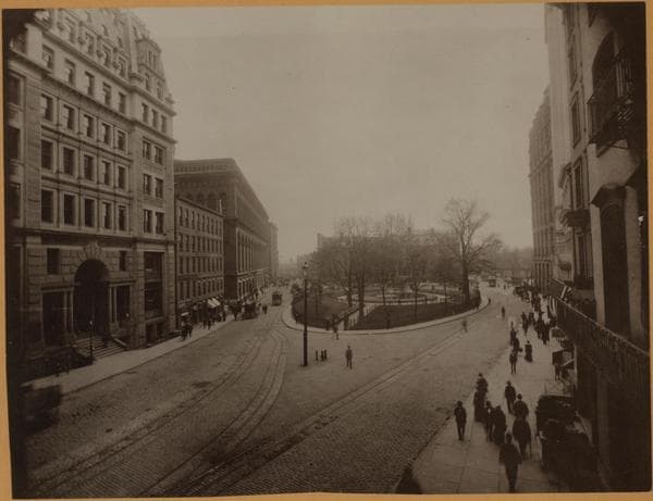 Manhattan: Broadway - Morris Street, 1890