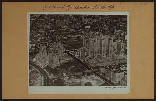 General view - Upper Manhattan - Washington Heights., 1929