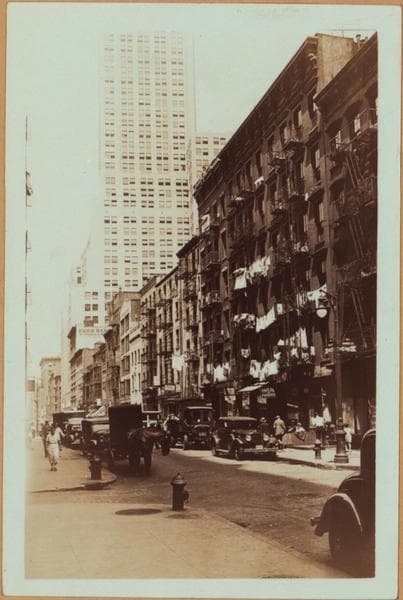 Manhattan: Washington Street - Morris Street, 1935