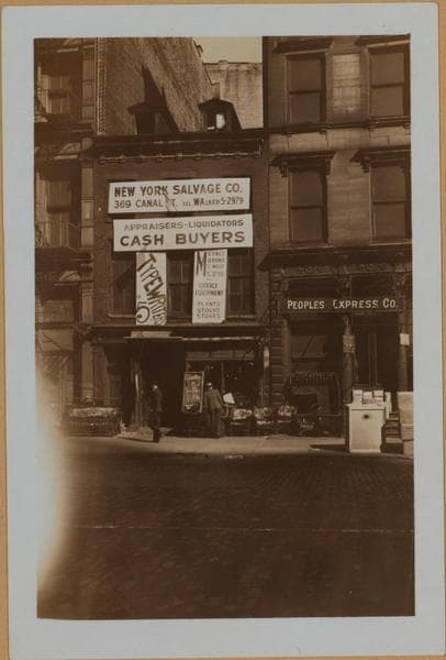 Manhattan: Canal Street - Wooster Street, 1936