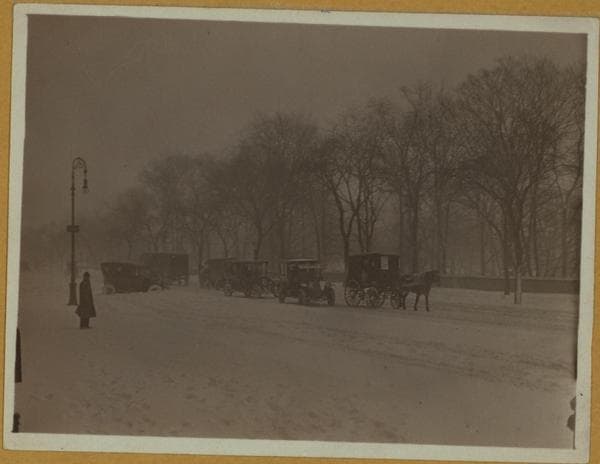 Snowstorms - Near Central Park., 1909