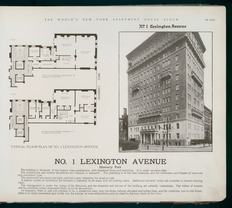 No. 1 Lexington Avenue. Gramercy Park., 1910-03