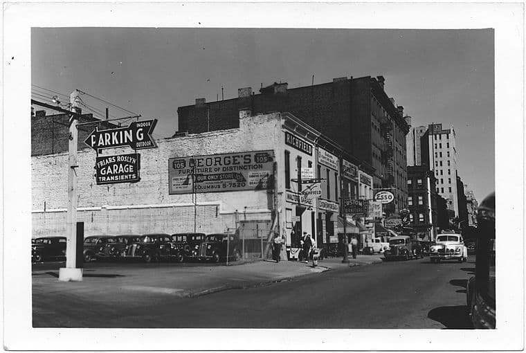6th Avenue at 51st Street and , Northeast side to East, Manhattan, 1941-08-03
