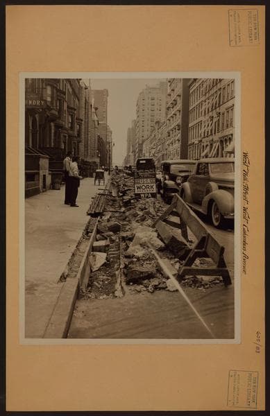 Manhattan: 76th Street (West) - Columbus Avenue, 1936