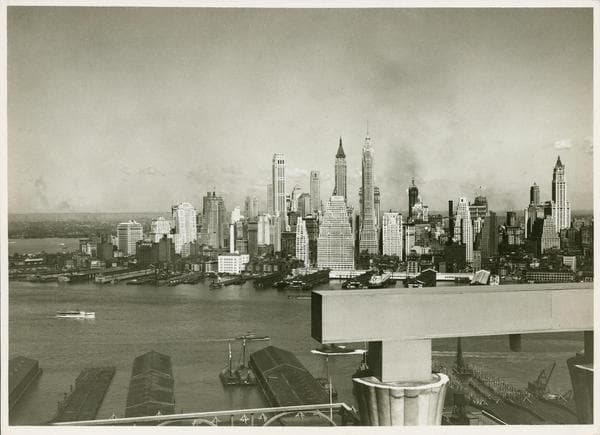 General View - Aerial view - Rivers - East River - looking west from Hotel St. George roof garden