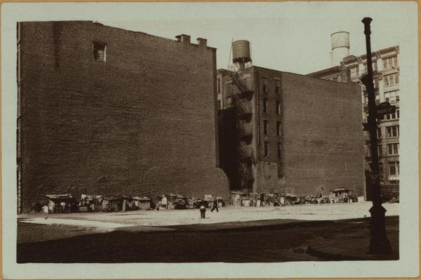 Squatters Colony on Houston Street., 1933