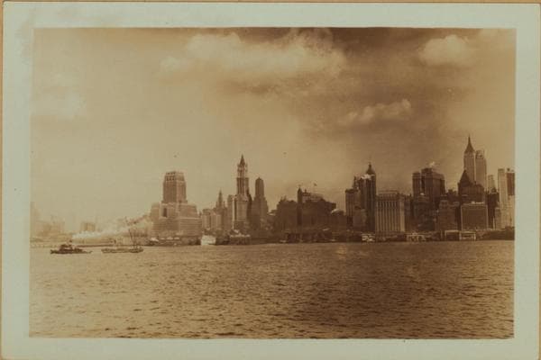North (Hudson) River - Shore and skyline - Manhattan - Battery - 14th Street., 1930