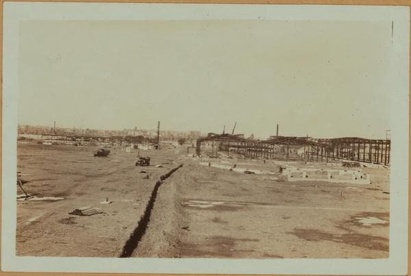 Islands - Rikers Island - Framework for new prison., 1931