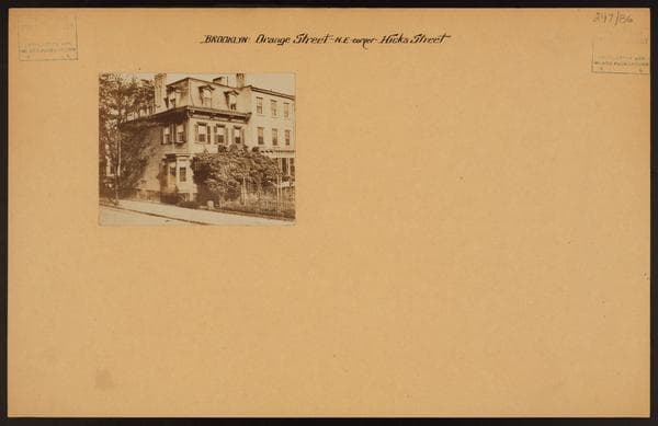 Brooklyn: Orange Street - Hicks Street
