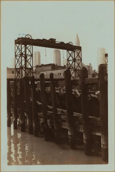 East River - Piers., 1934