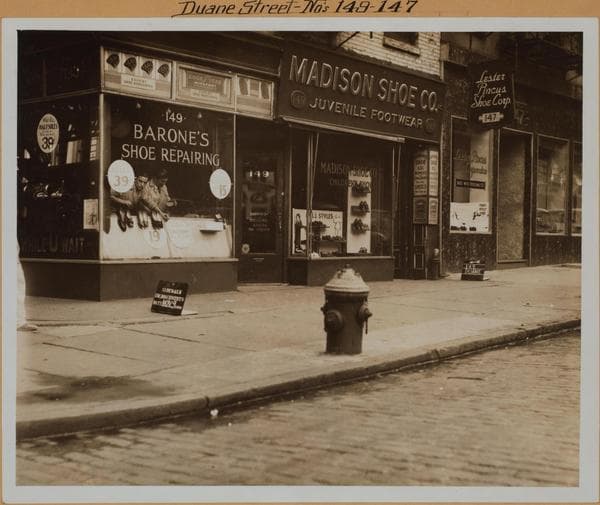 Manhattan: Duane Street - West Broadway, 1936