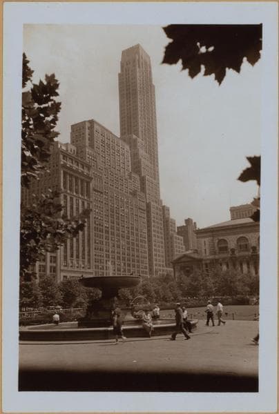 Manhattan: Bryant Park, 1938