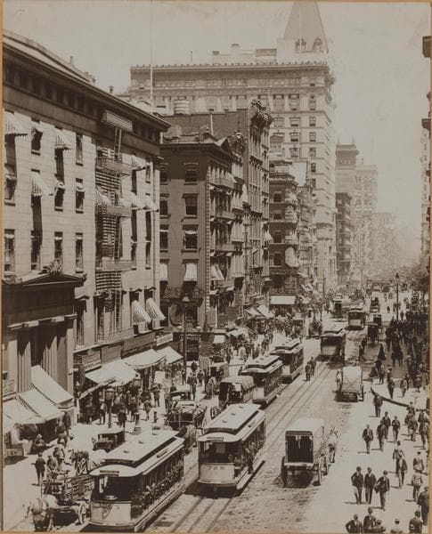 Manhattan: Broadway - Vesey Street, 1900