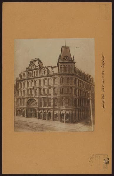 Manhattan: Broadway - 20th Street (East), 1880