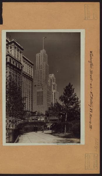 Manhattan: Washington Street - Battery Place, 1931
