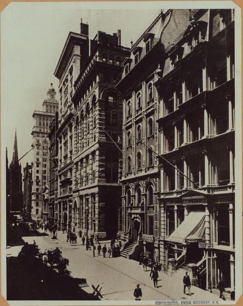 Manhattan: Wall Street - William Street, 1895