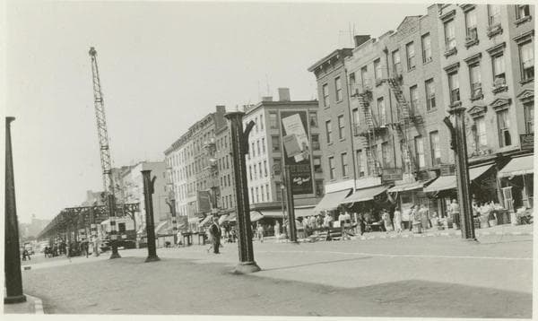 First Avenue - 8th Street looking north, 1942-08-24