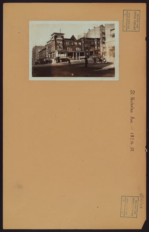 Manhattan: St. Nicholas Avenue - 187th Street