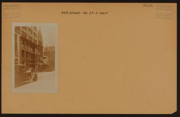 Manhattan: 44th Street (West) - 5th Avenue, 1927