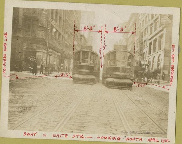 Broadway - White Street looking north, 1916-04