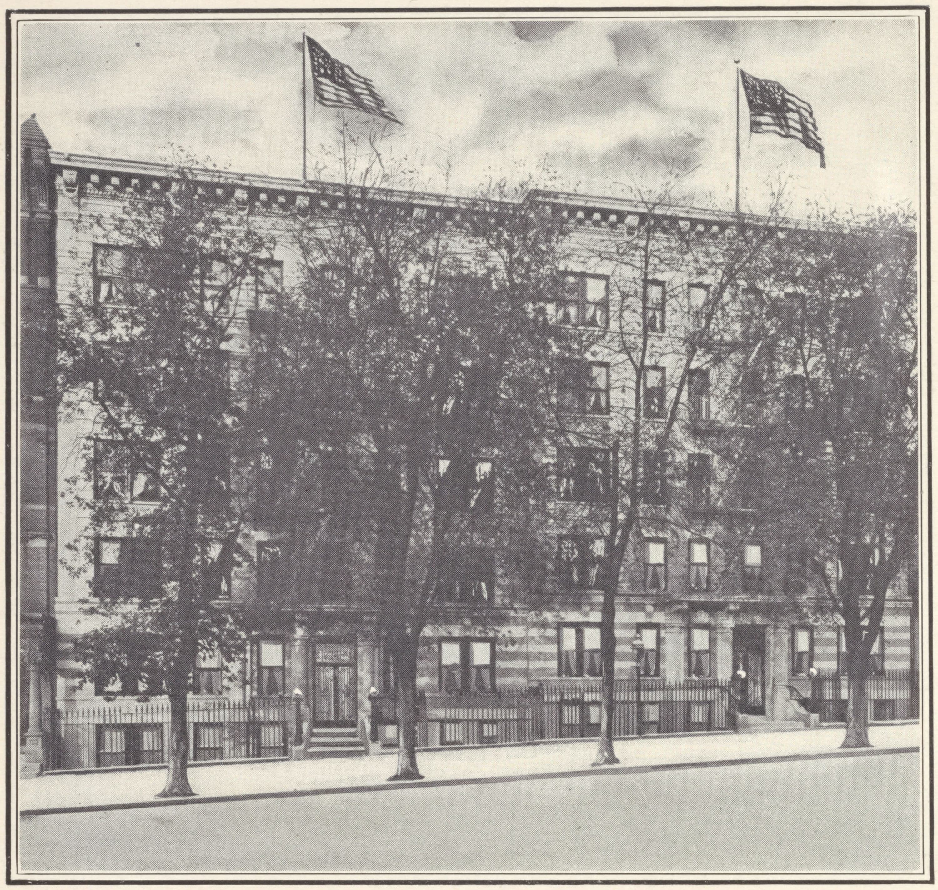 The Pioneer Apartments, 537-539 West 155th Street; Plan of first floor; Plan of upper floors.