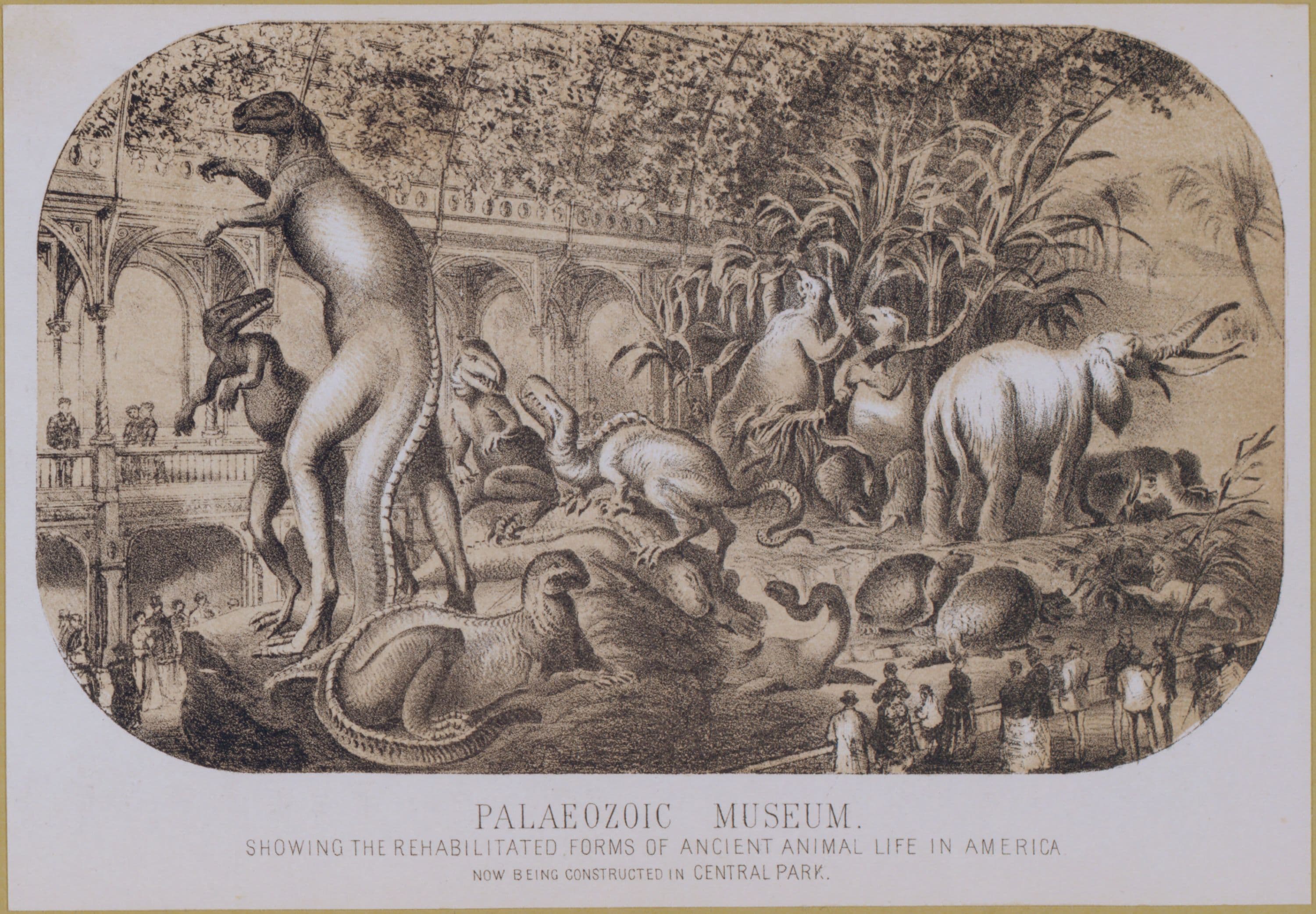 Manhattan: Central Park - The Mall; Paleozoic Museum.