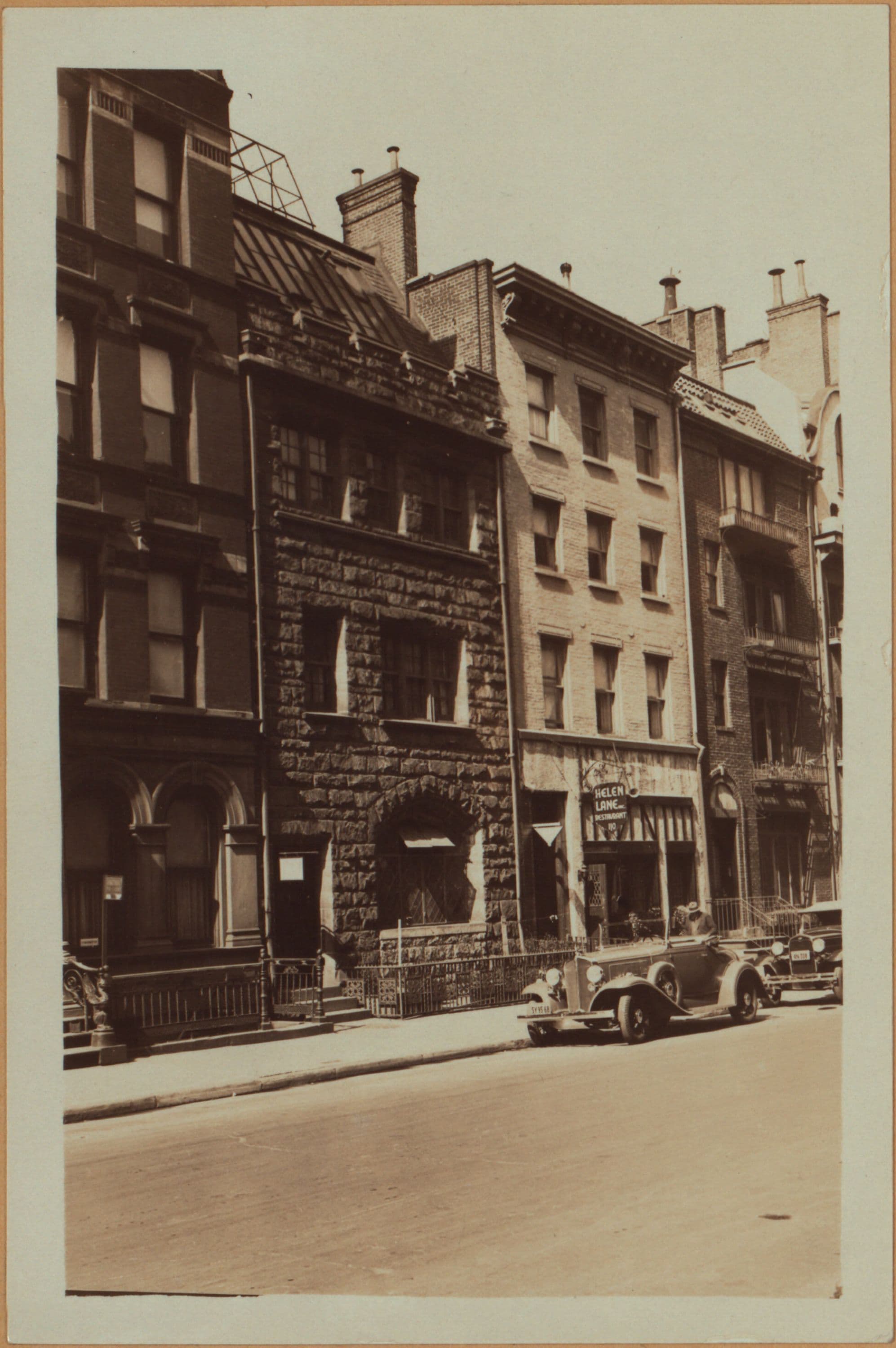 Manhattan: Waverly Place - Washington Square West: 108-112 Waverly Place, south side, east of Washington Square West.
